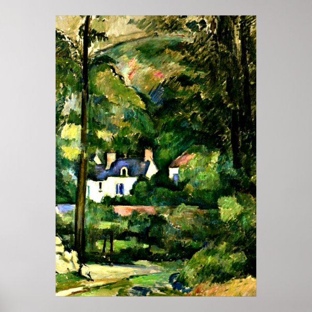 Cezanne - Houses in the Greenery-1881 Poster (Front)