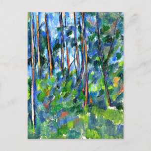 Cezanne - In the Woods Postcard