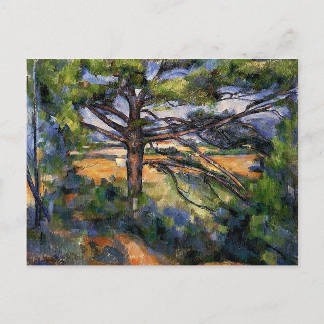 Cezanne - Large Pine and Red Earth Postcard (Front)