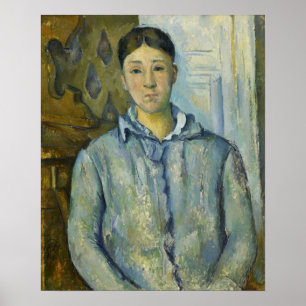 Cézanne - Madame Cézanne In Blue Poster