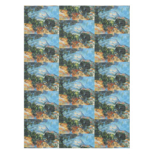 Cezanne Mount Sainte-Victoire Vintage Art Print Tablecloth