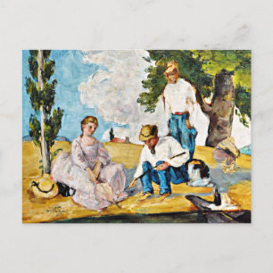 Cezanne - Picnic on a Riverbank Postcard