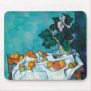 Cezanne Post Impressionism Still Life Flowers and Mouse Mat