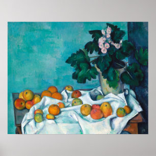 Cezanne Post Impressionism Still Life Flowers and Poster