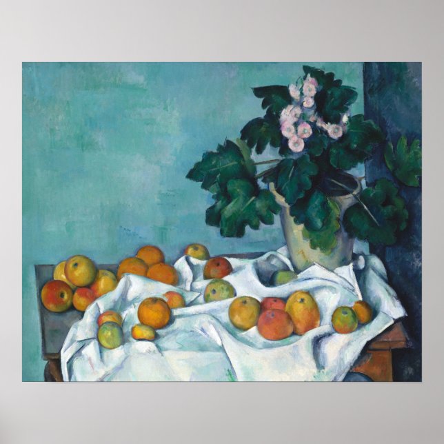 Cezanne Post Impressionism Still Life Flowers and Poster (Front)