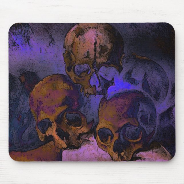 Cezanne Pyramid of Skulls Mousepad (Front)