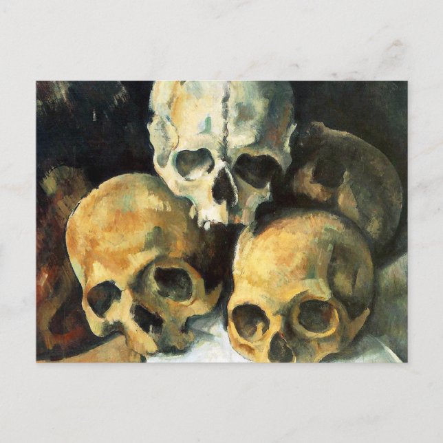 Cezanne Pyramid of Skulls Postcard (Front)