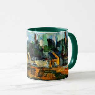 Cezanne - Riverbanks, landscape painting Mug