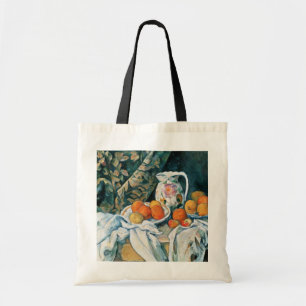 Cezanne Still Life Curtain,Flowered Pitcher,Fruit Tote Bag