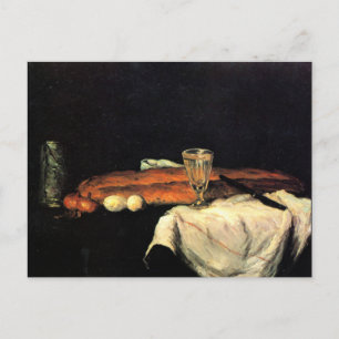 Cezanne - Still Life with Bread and Eggs Postcard
