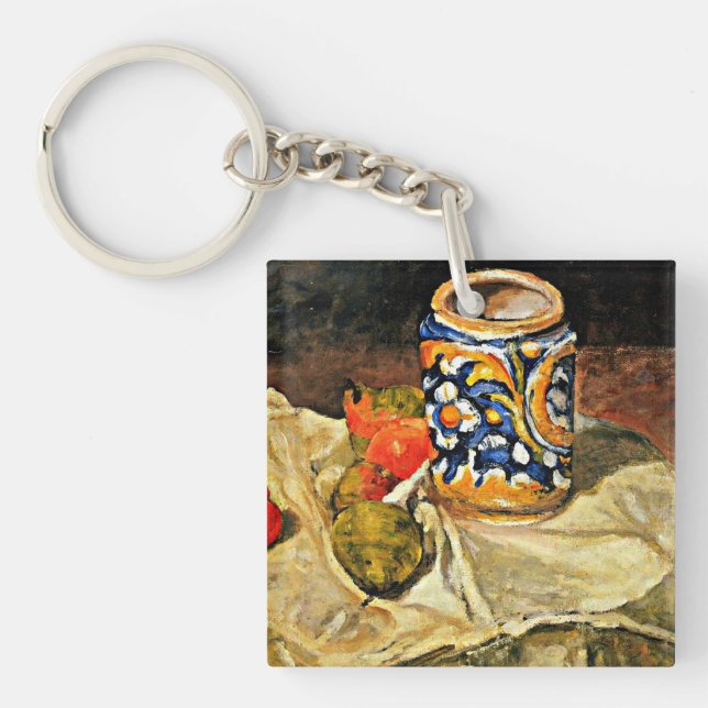 Cezanne - Still Life with Italian Earthenware Key Ring (Front)