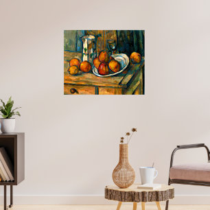 Cezanne - Still Life with Milk Jug and Fruit Poster