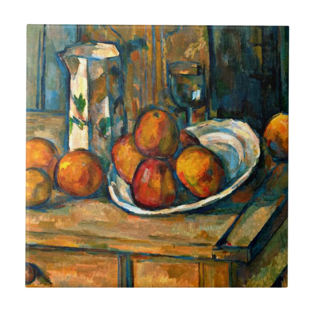 Cezanne - Still Life with Milk Jug and Fruit Tile (Front)