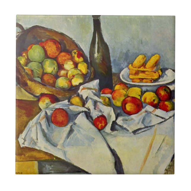 Cezanne The Basket of Apples Tile (Front)