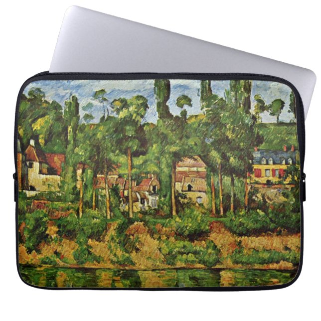 Cezanne - The Chateau de Medan Laptop Sleeve (Front)