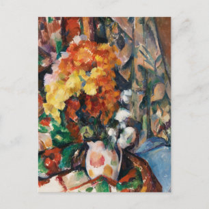 Cezanne - The Flowered Vase Postcard