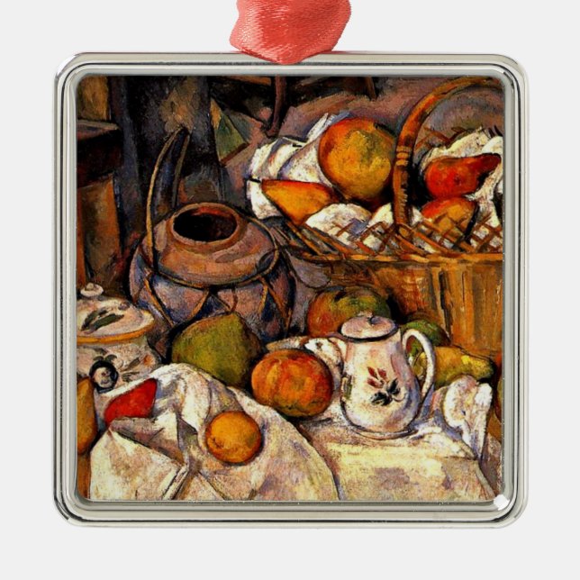 Cezanne - The Kitchen Table, Metal Tree Decoration (Front)