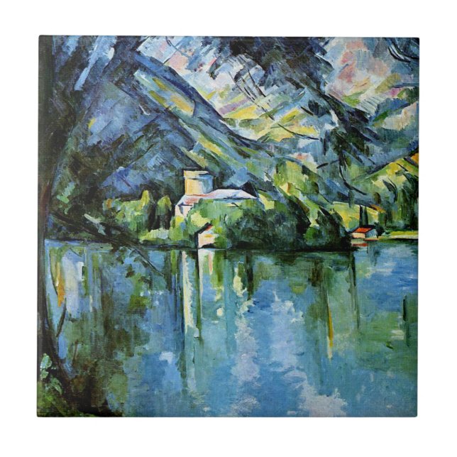 Cezanne - The Lac d'Annecy Tile (Front)