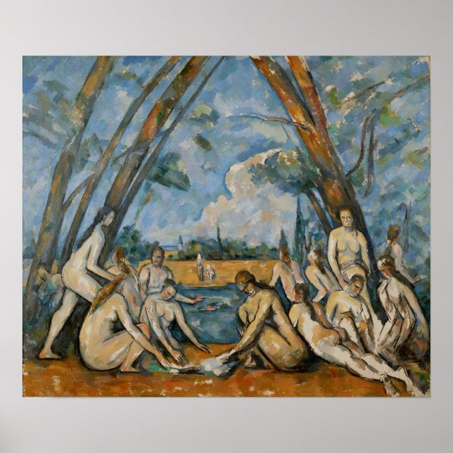 Cézanne - The Large Bathers Poster (Front)