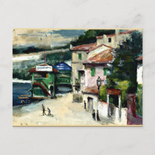Cezanne - The Restaurant Mistral in l'Estaque Postcard