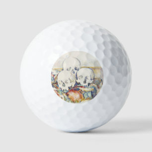 Cezanne The Three Skulls Vintage Art Poster Print Golf Balls