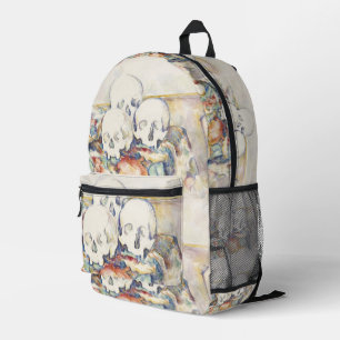 Cezanne The Three Skulls Vintage Art Poster Print Printed Backpack