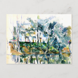Cezanne - Trees and Houses by the Eure Postcard