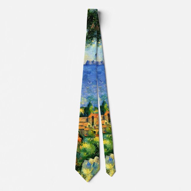 Cezanne - View of l'Estaque Tie (Front)