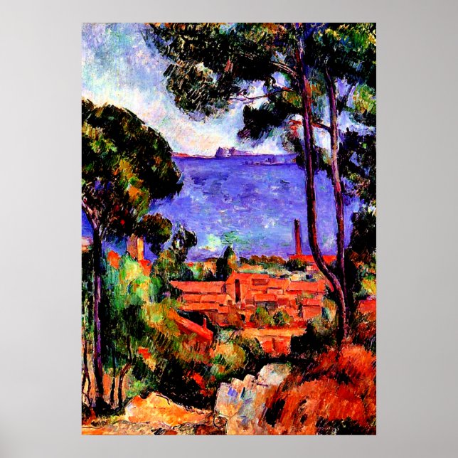 Cezanne - View through the Trees Poster (Front)