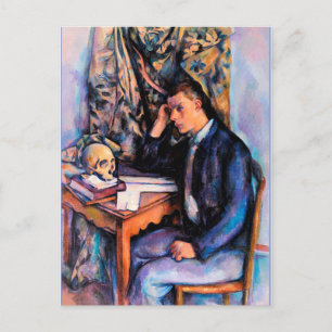 Cezanne - Young Man and Skull Postcard