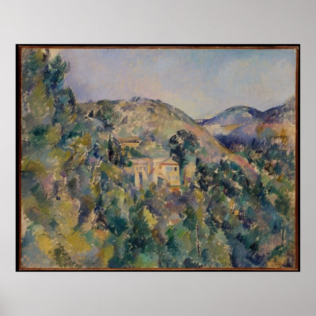 Cézanne's View of the Domaine Saint-Joseph Poster (Front)