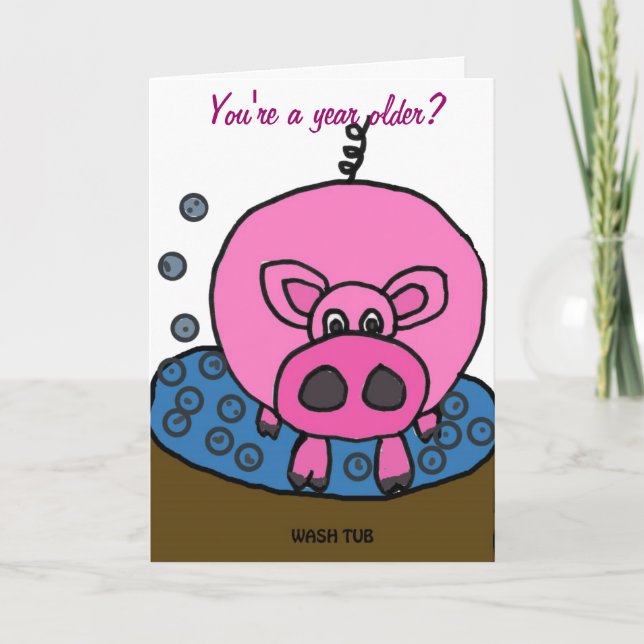 CF- Hogwash Birthday card (Front)