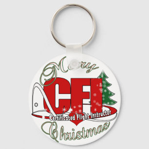 CFI CHRISTMAS Certificated Flight Instructor Key Ring