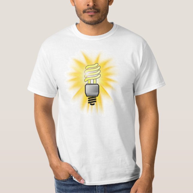 CFL Energy Saver Light Bulb T-Shirt (Front)