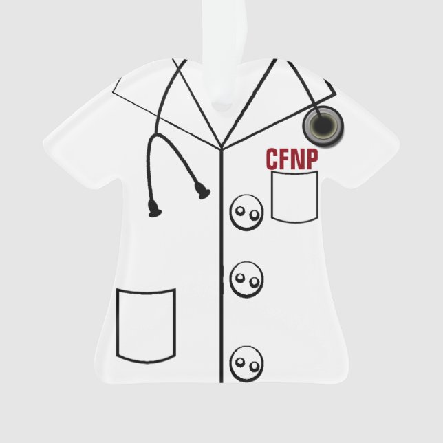 CFNP LAB COAT ORNAMENT CHRISTMAS (CUSTOMIZABLE) (Front)