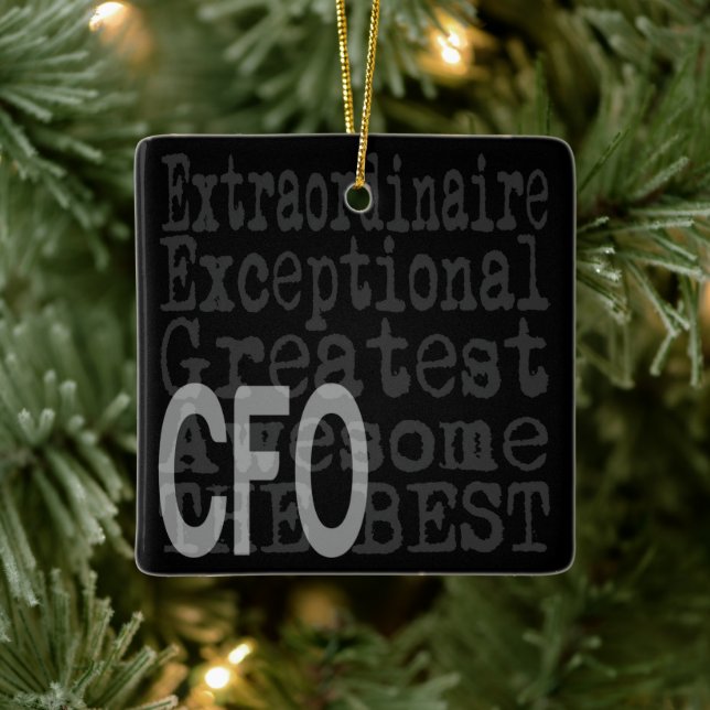 CFO Extraordinaire Ceramic Ornament (Tree)