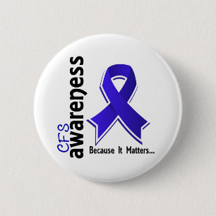 CFS Awareness 5 Chronic Fatigue Syndrome 6 Cm Round Badge