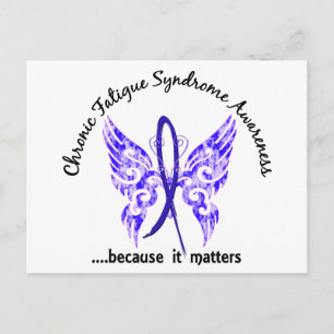 CFS Chronic Fatigue Syndrome Butterfly Postcard