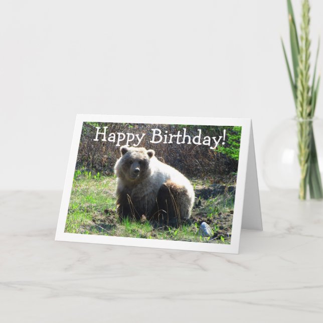 CGB Chubby Grizzly Bear Card (Front)