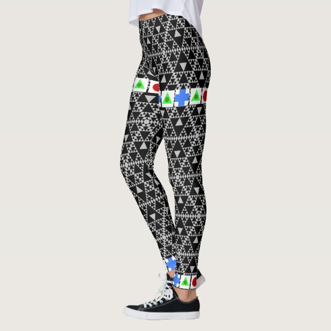 CGI, VFX, Motion Capture Pattern Leggings (Left)