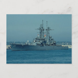 CGN 35 "Truxton", nuclear powered cruiser, San Die Postcard