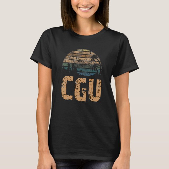 CGU Vintage Sunset Distressed T-Shirt (Front)