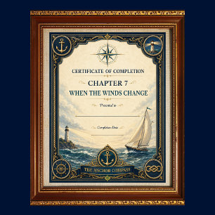 Ch7 When The Winds ChangeCaptains Seel Certificate Poster
