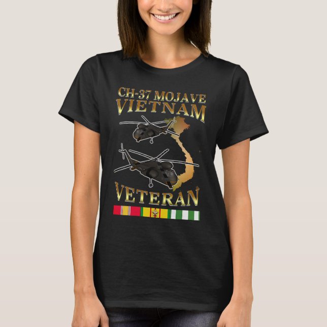 CH 37 mojave helicopter Vietnam war veteran T-Shirt (Front)