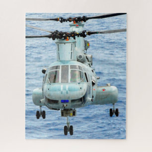 CH-46E SEA KNIGHT (16x20 INCH) Jigsaw Puzzle