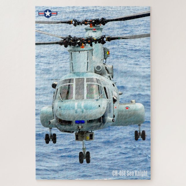 CH-46E SEA KNIGHT (20x30 INCH) Jigsaw Puzzle (Vertical)