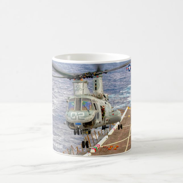CH-46E SEA KNIGHT COFFEE MUG (Center)