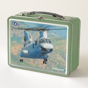 CH-46E SEA KNIGHT METAL LUNCH BOX