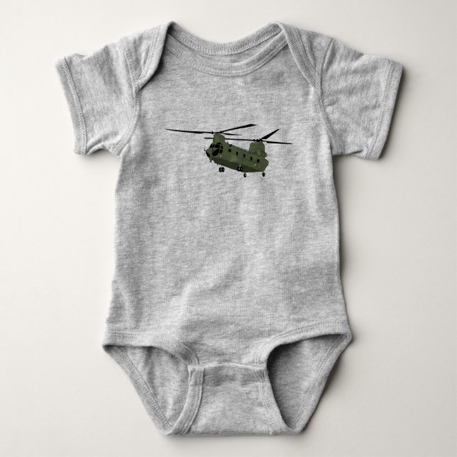 CH-47 Chinook Baby Bodysuit (Front)