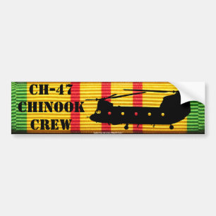 CH-47 Chinook Crew VSM Ribbon Bumper Sticker